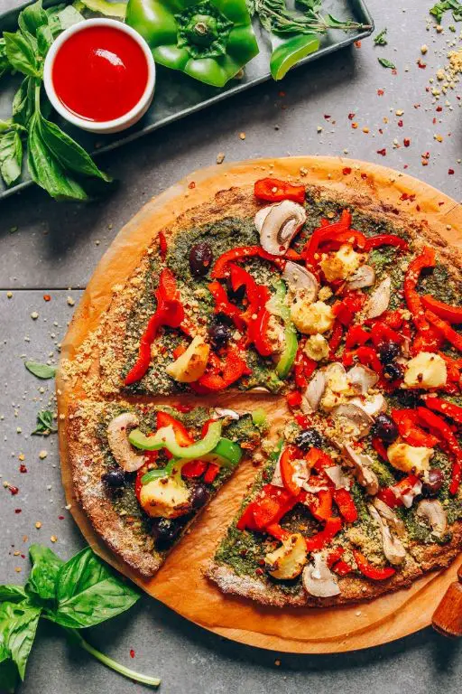 Gluten-Free Veggie Pizza with Cauliflower Crust