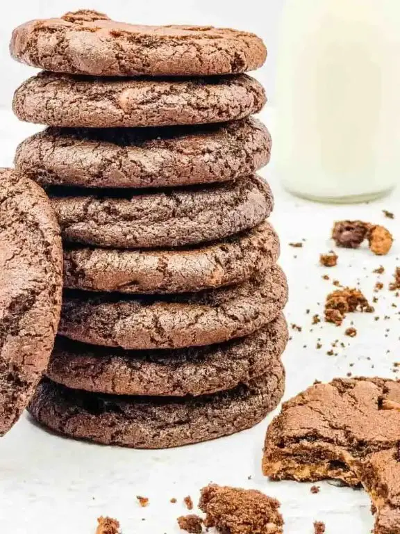 Gooey Double Chocolate Air Fryer Cookies