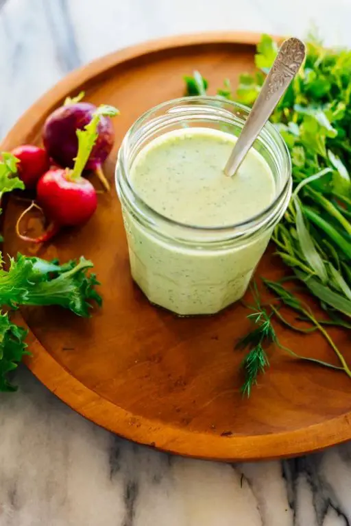Green Goddess Dressing with Cilantro and Mint
