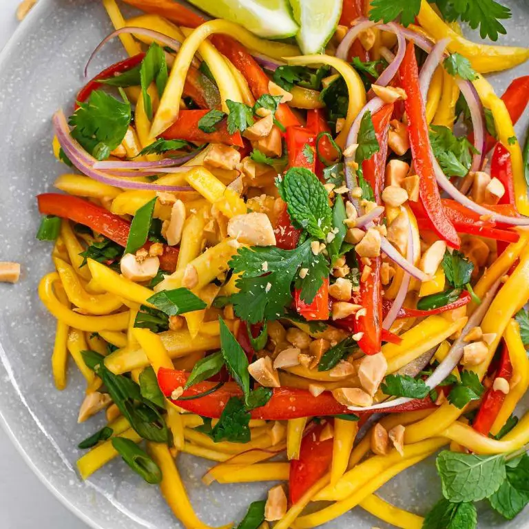 Green Mango Salad with Peanuts and Chili