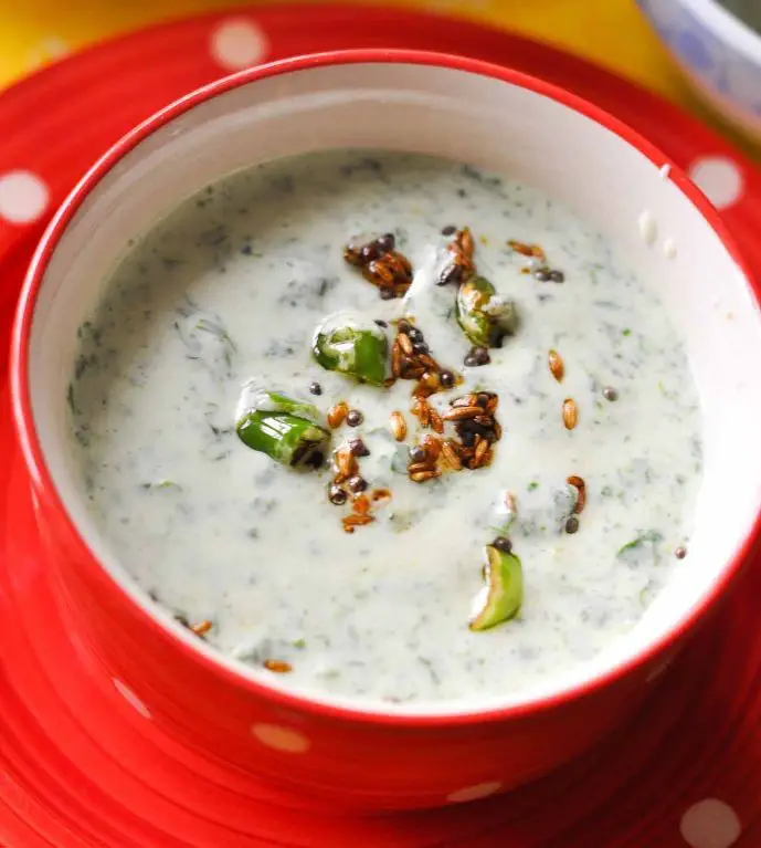 Green Mango and Cucumber Raita