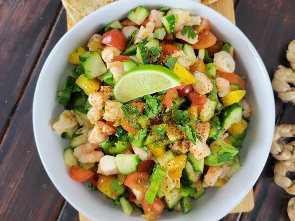 Green Mango and Shrimp Ceviche