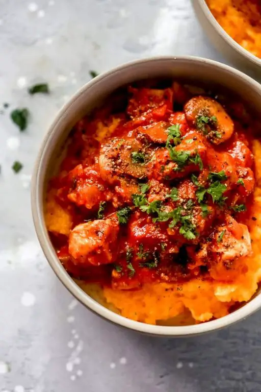 Grilled Chicken with Butternut Squash Mash