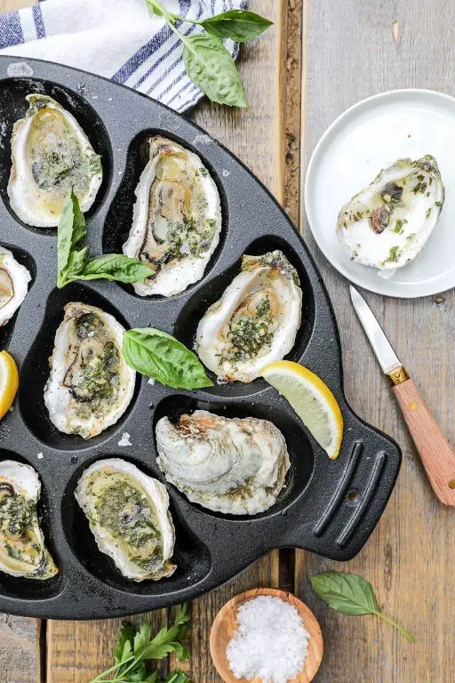 Grilled Oysters with Garlic Butter