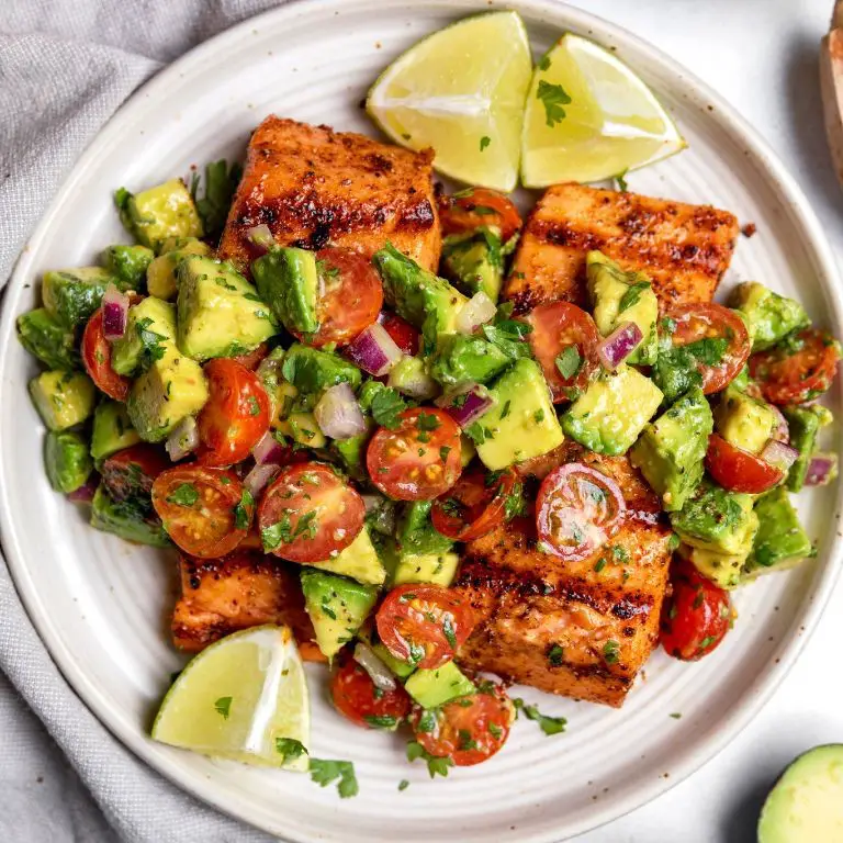 Grilled Salmon with Avocado Salsa