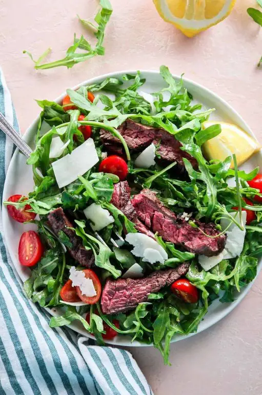 Grilled Steak Salad with Arugula