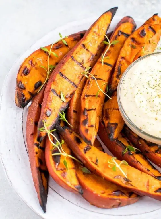 Grilled Sweet Potato Wedges