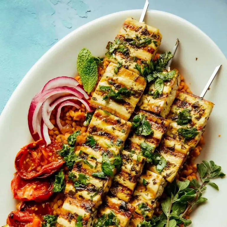 Grilled Tofu with Chimichurri Sauce