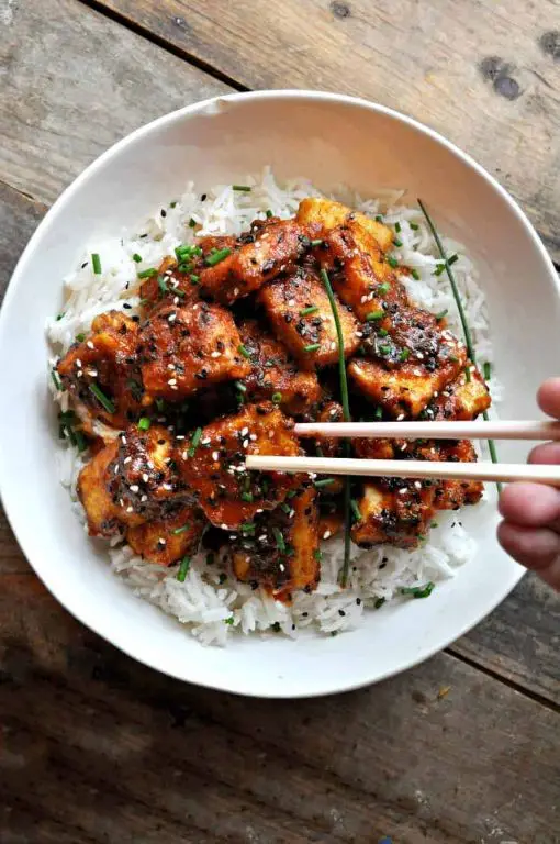 Grilled Tofu with Sesame Barbecue Sauce