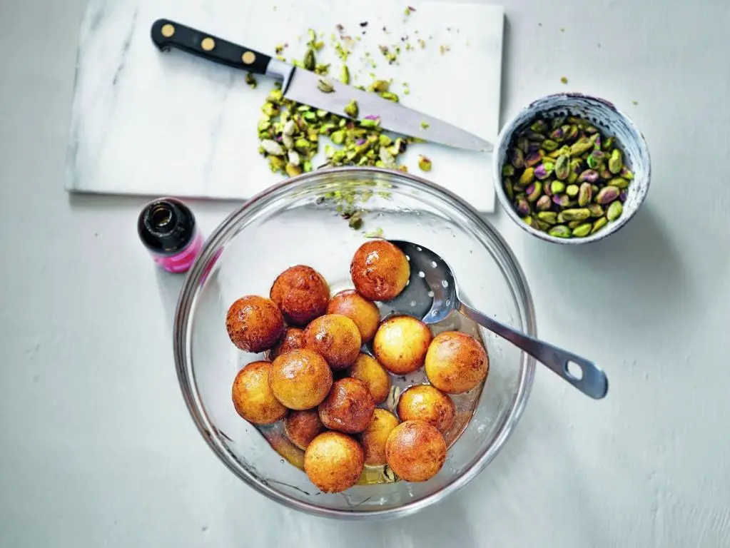Gulab Jamun with Cardamom Syrup