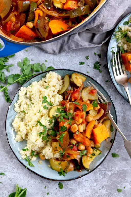 Harissa-Spiced Bean and Vegetable Tagine