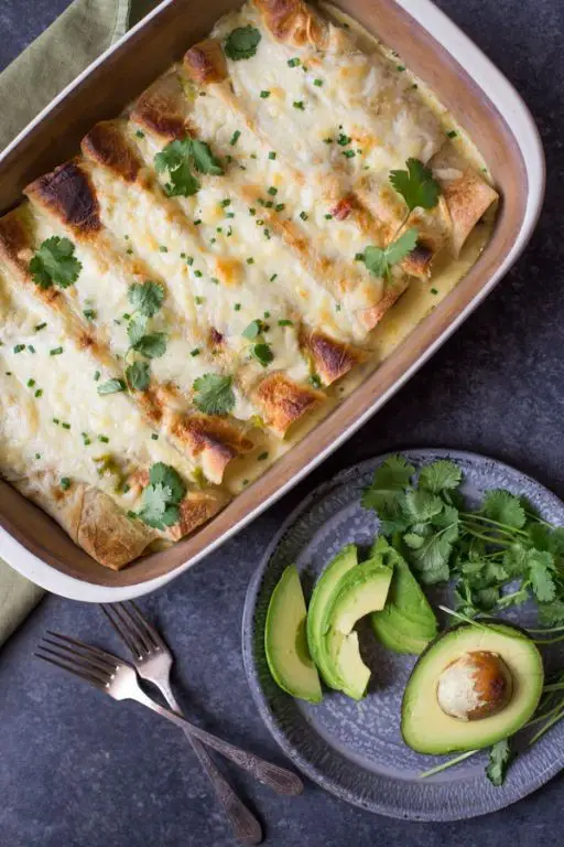 Hatch Chili Chicken Enchiladas