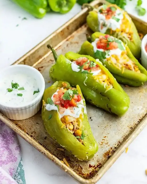 Hatch Chili Stuffed Peppers