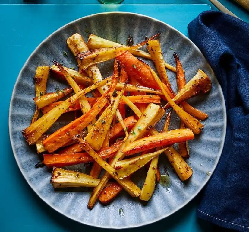 Honey Glazed Carrots and Parsnips