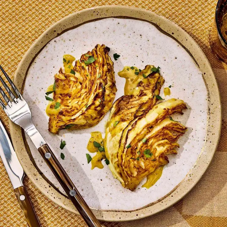 Honey Mustard Glazed Cabbage Wedge