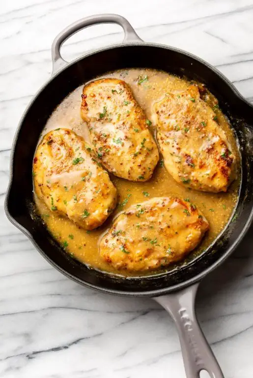 Honey Mustard Pan Seared Chicken Breast