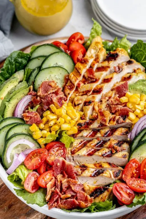 Honey Mustard Wilted Lettuce with Grilled Chicken