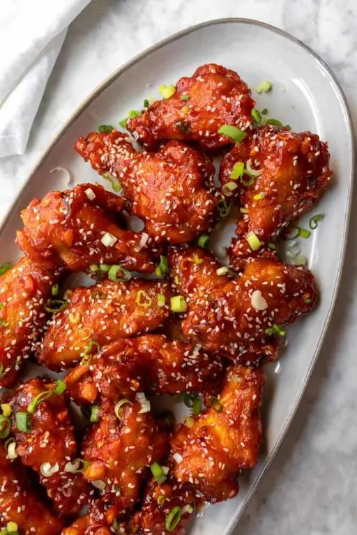 Hot Honey Glazed Chicken Wings