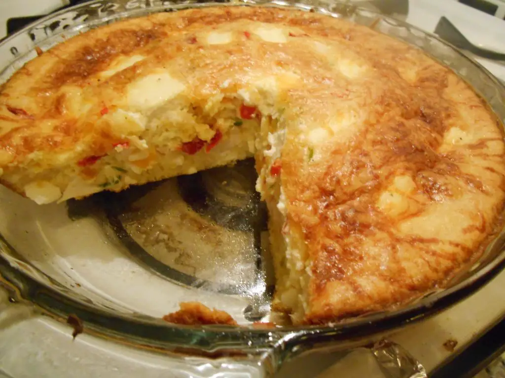 Impossible Crab and Cheese Pie