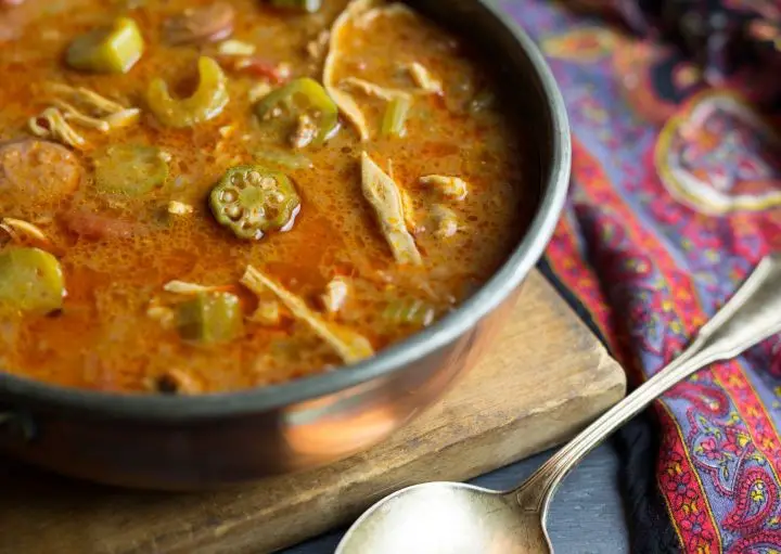 Jackfruit Gumbo with Okra and Andouille Sausage