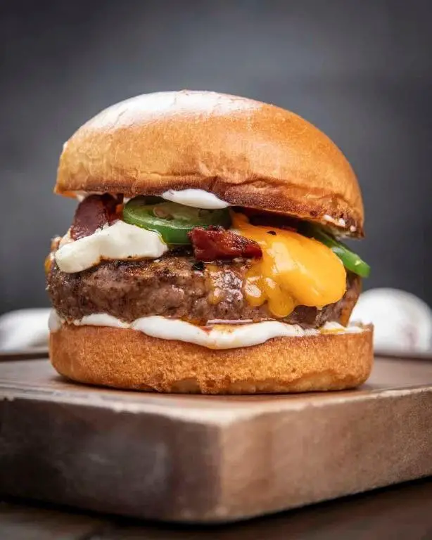 Jalapeño Popper Burger with Cream Cheese