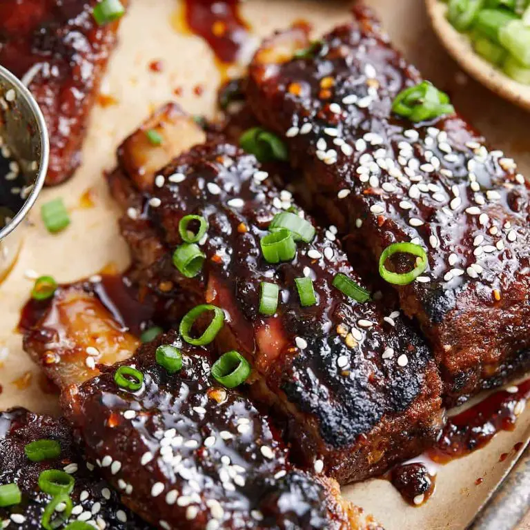 Japanese Barbecue Ribs with Garlic Glaze