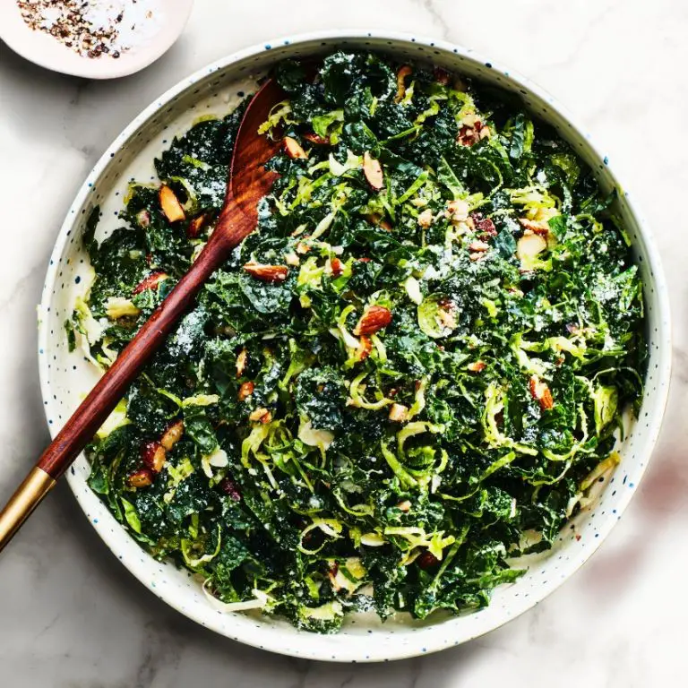 Kale and Brussels Sprouts Slaw