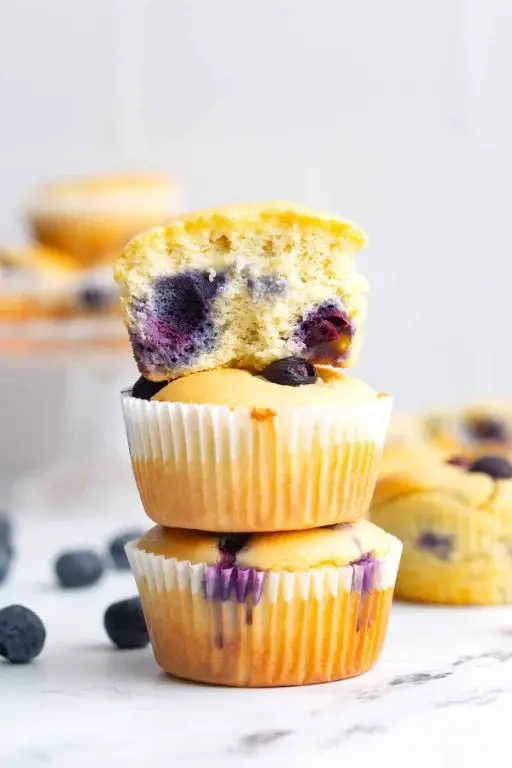 Keto Flour Blueberry Muffins