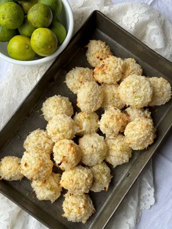 Key Lime Coconut Macaroons