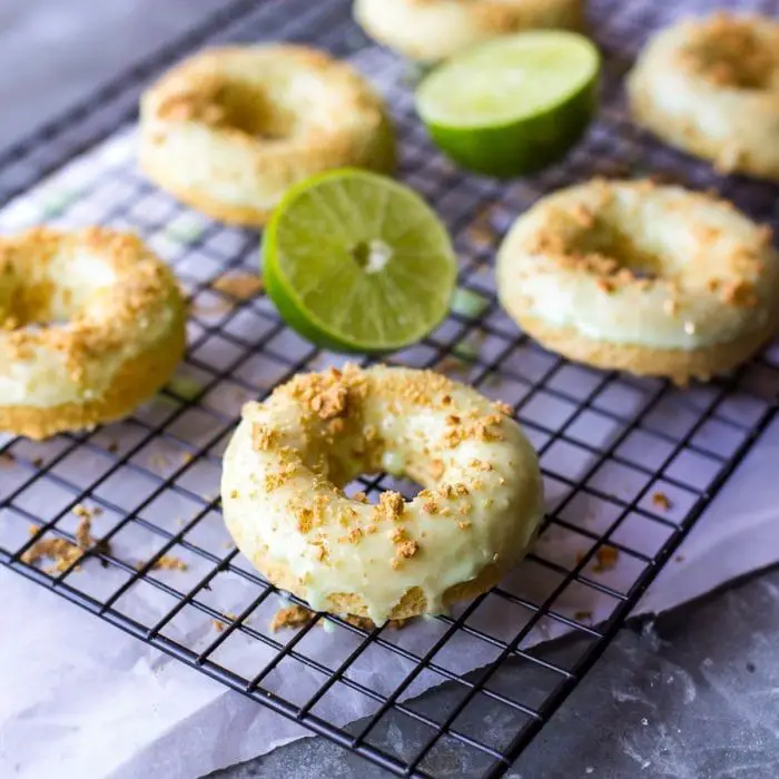 Key Lime Glazed Donuts