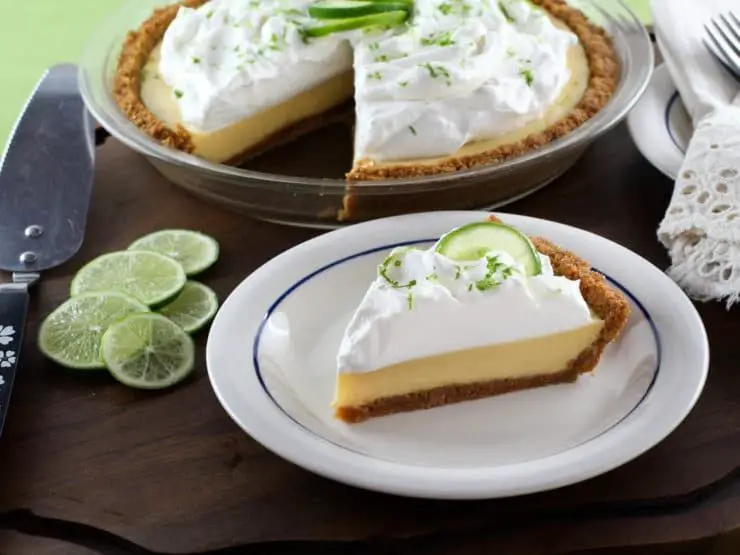 Key Lime Pie with Whipped Cream Topping