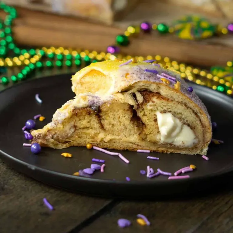 King Cake with Cream Cheese Filling