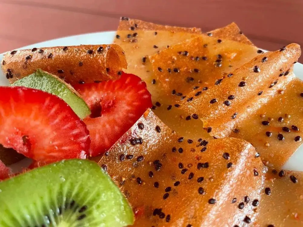 Kiwi and Strawberry Fruit Leather