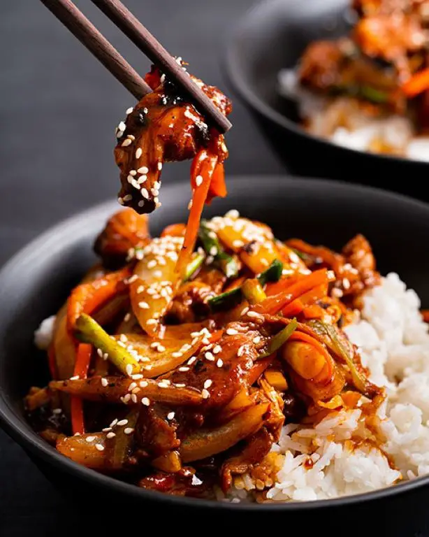Korean Beef and Rice Stir-Fry