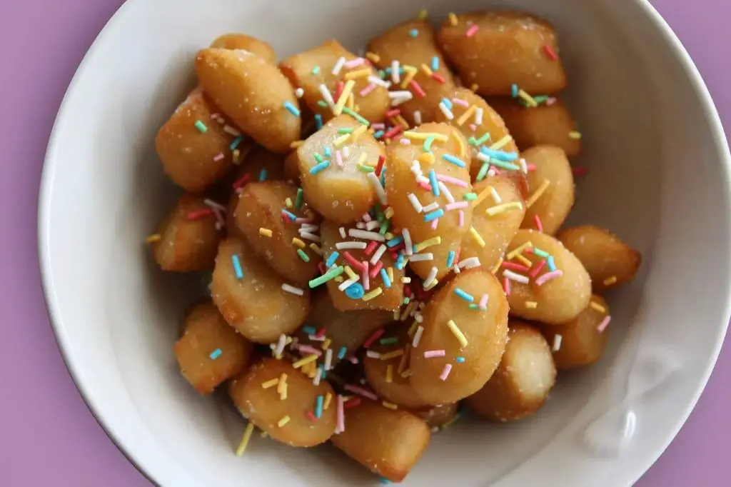 Lavender Honey Struffoli for a Floral Twist