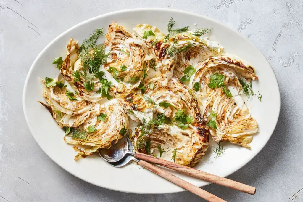 Lemon Herb Roasted Cabbage Wedge
