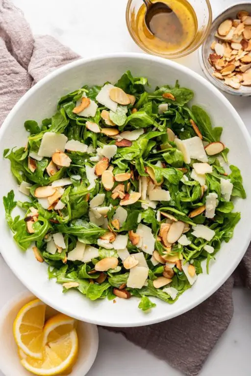 Lemon Herb Wilted Lettuce with Toasted Almonds