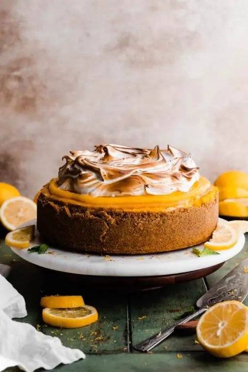 Lemon Meringue Cheesecake with Candied Citrus