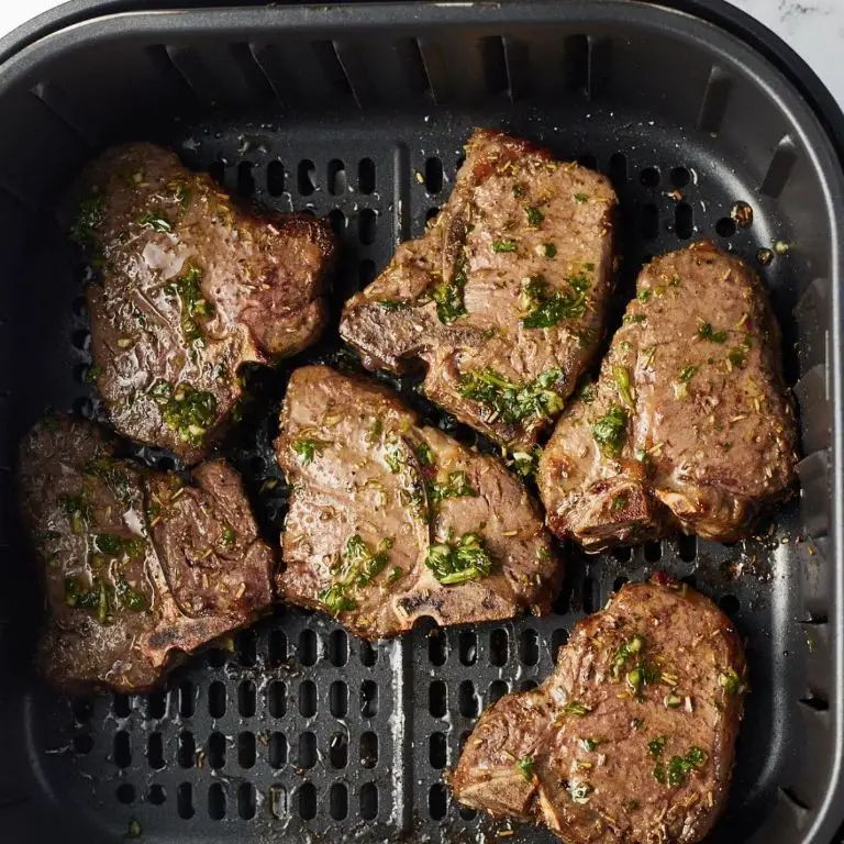 Lemon Pepper Air Fryer Lamb Chops