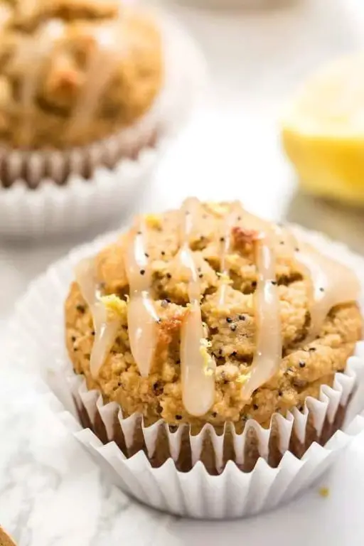 Lemon Poppy Seed Quinoa Cupcakes