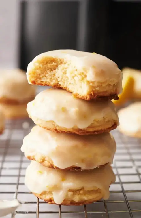 Lemon Zest Air Fryer Cookies with Icing