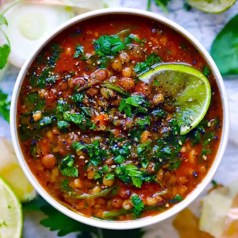 Lentil and Barley Crockpot Soup with Herbs