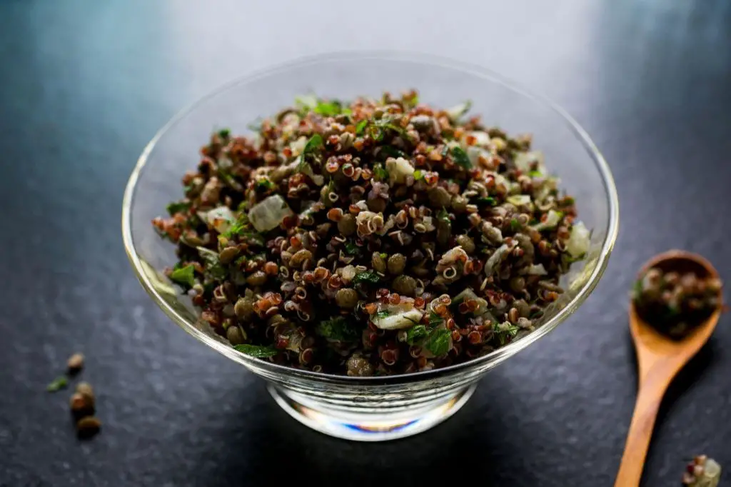 Lentil and Quinoa Crockpot Pilaf