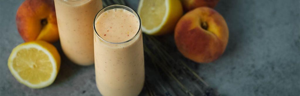 Lilac and Peach Smoothie