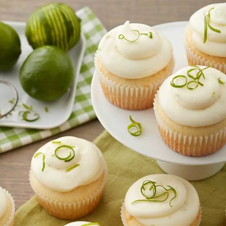 Lime Cupcakes with Cream Cheese Frosting