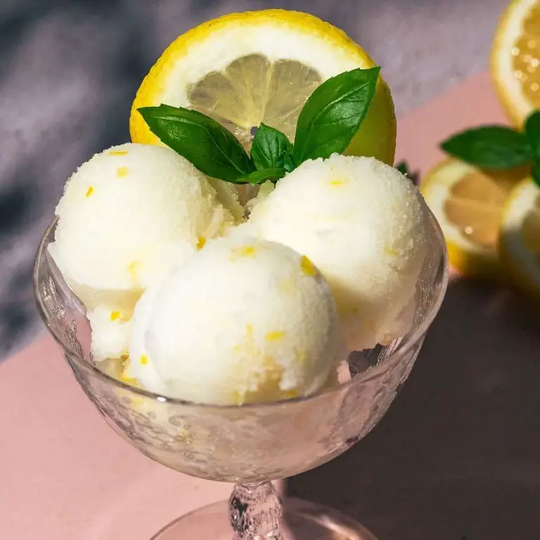 Lime and Basil Sorbet