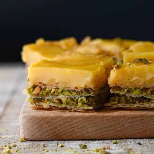 Lime and Pistachio Baklava