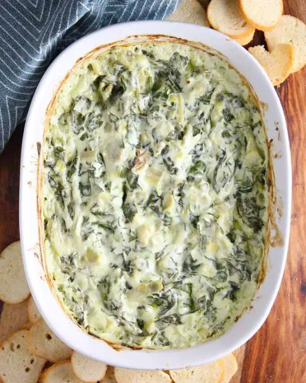 Little Bit Creamy Spinach and Artichoke Dip