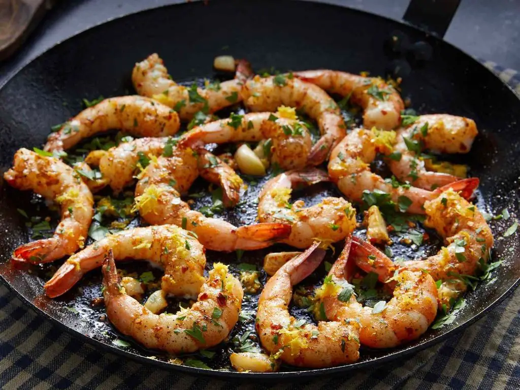 Little Bit Tangy Lemon Garlic Shrimp