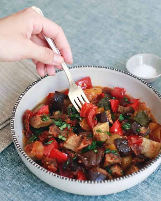 Low Fat Slow Cooker Ratatouille